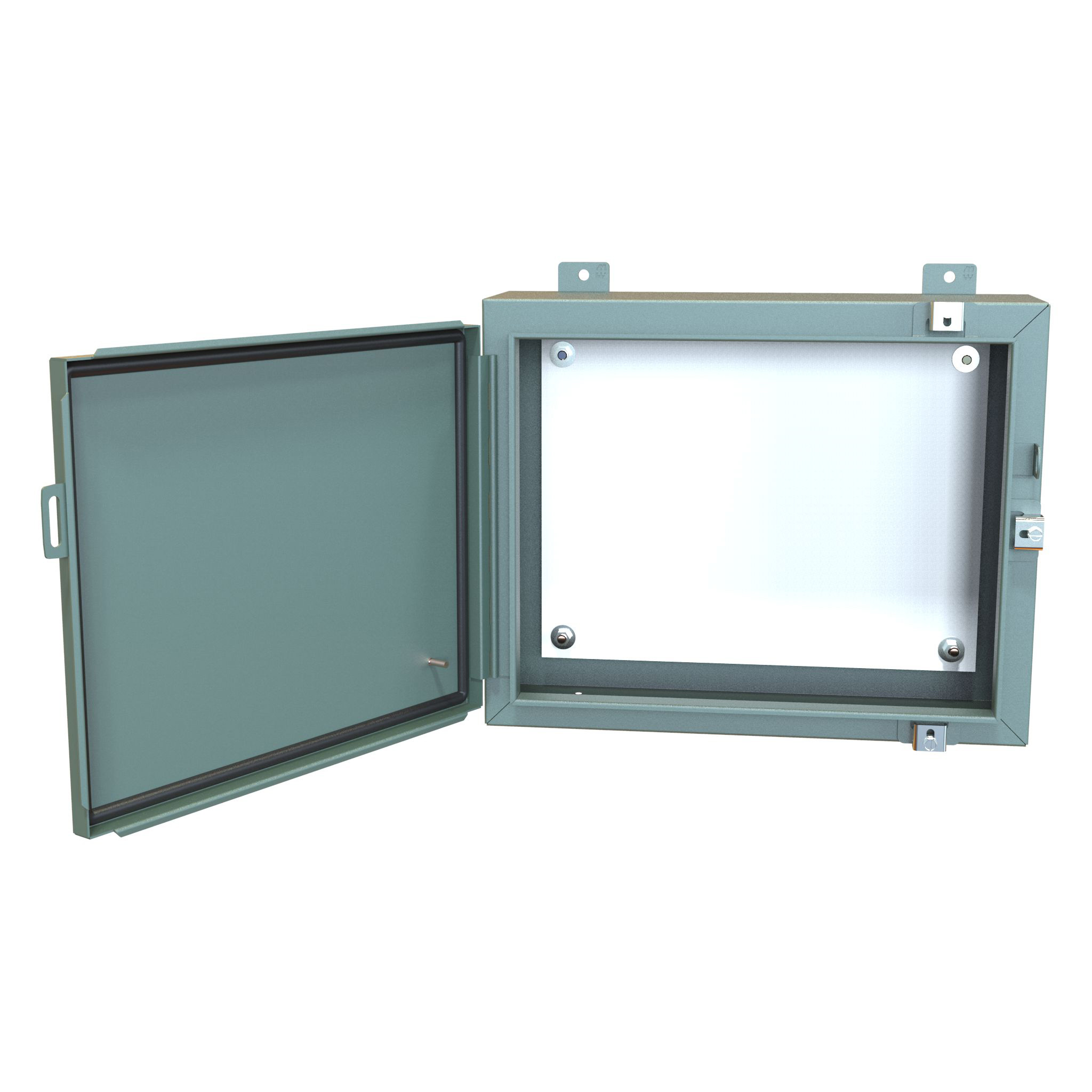 Hammond Manufacturing N4 Wallmount Encl w/panel - 16 x 20 x 6 - Steel/Gray