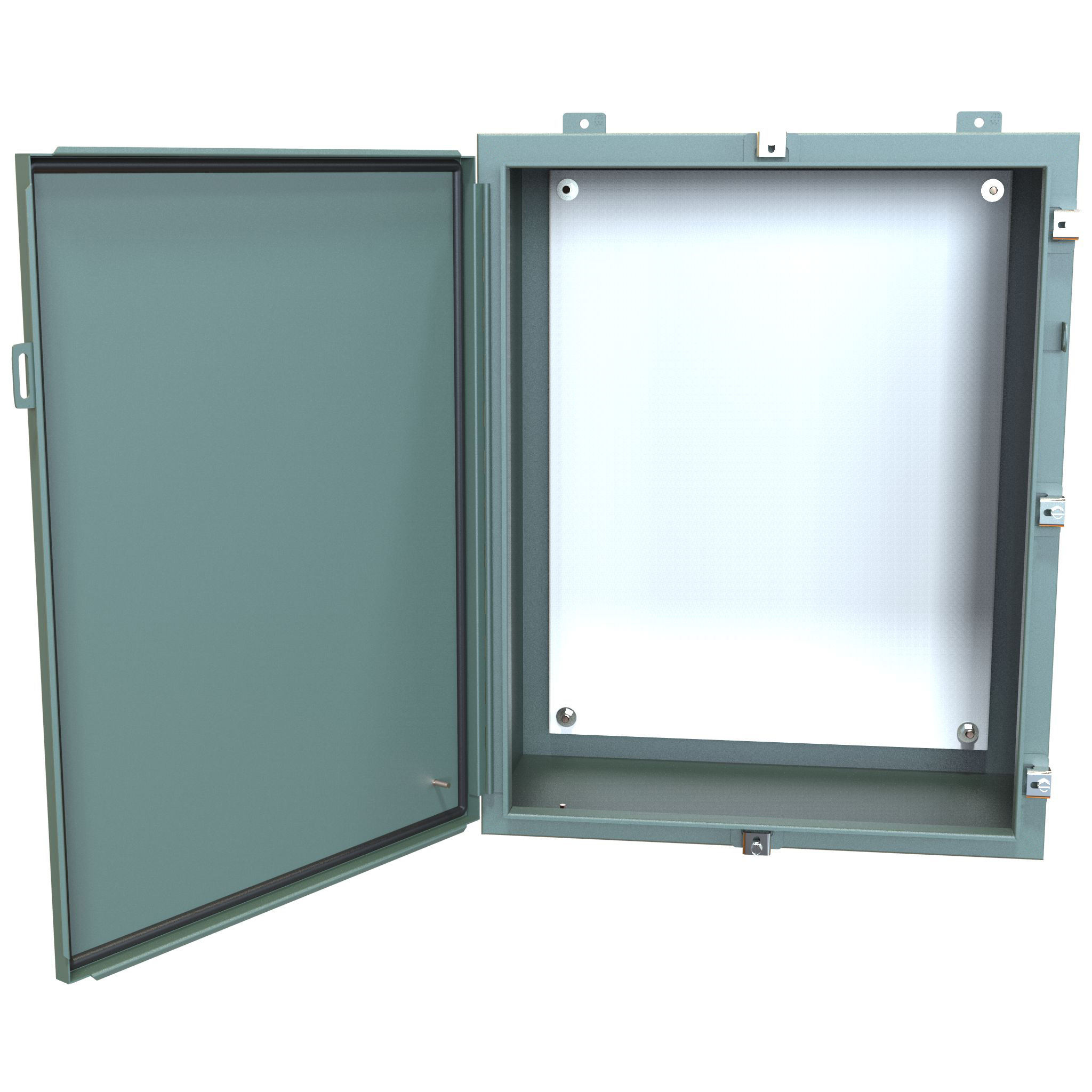 Hammond Manufacturing N4 Wallmount Encl w/panel - 30 x 24 x 12 - Steel/Gray (1418N4K12)