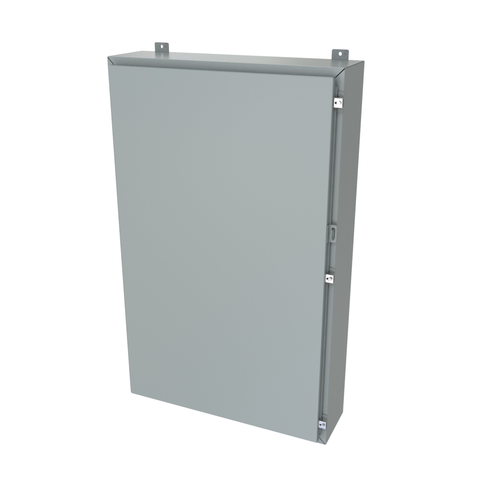 Hammond Manufacturing N4/12 Wallmount Encl less panel - 48 x 30 x 8 - Steel/Gray (1418R8LP)