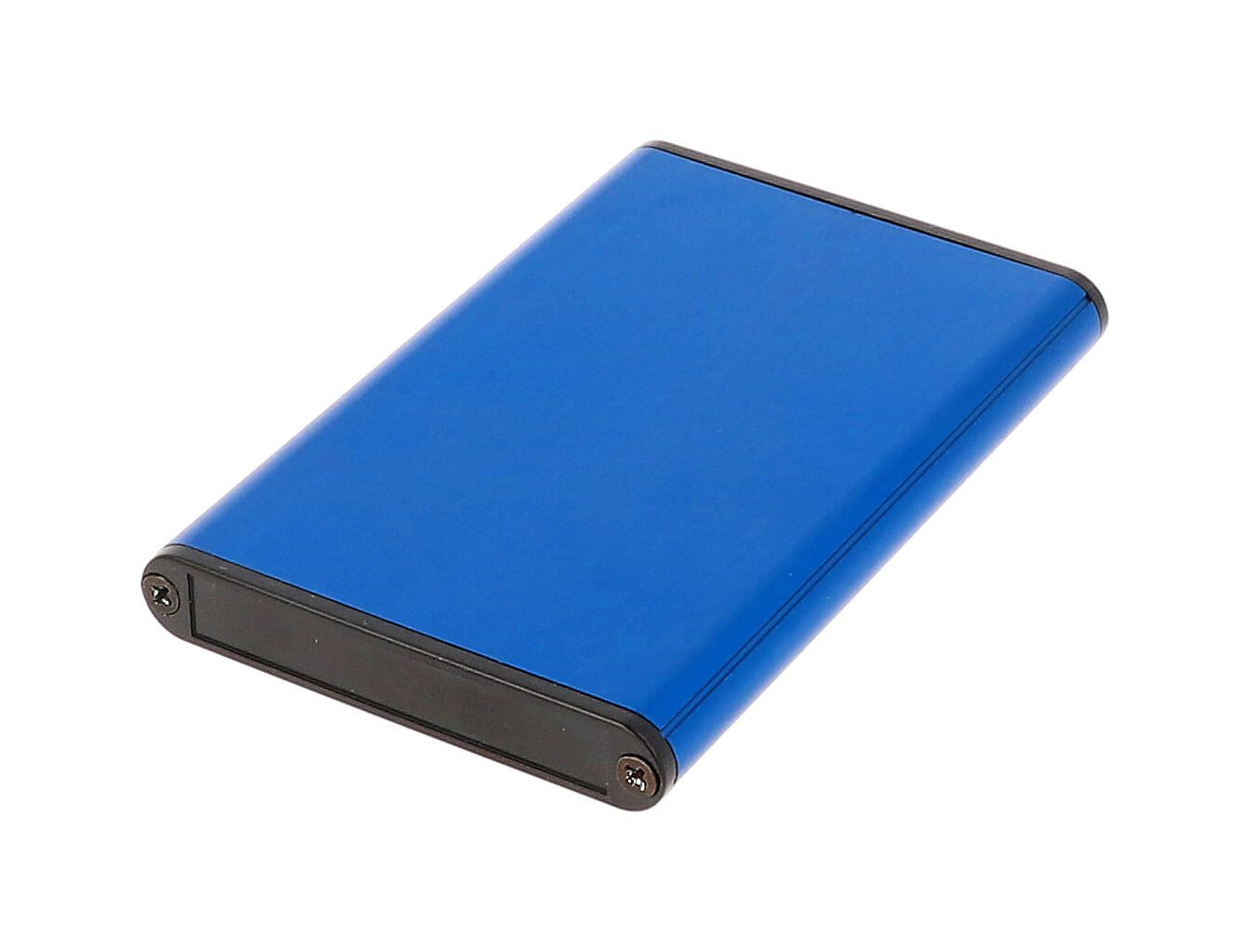 Hammond Manufacturing blue extruded aluminum enclosure w/ plastic end panels (1455A1002BU)