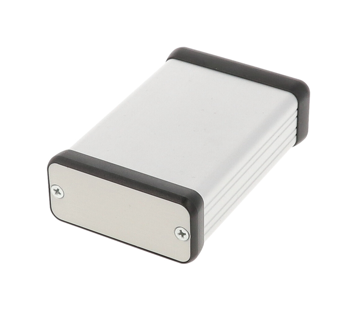 Hammond Manufacturing extruded aluminum enclosure w/ metal end panels (1455C801)