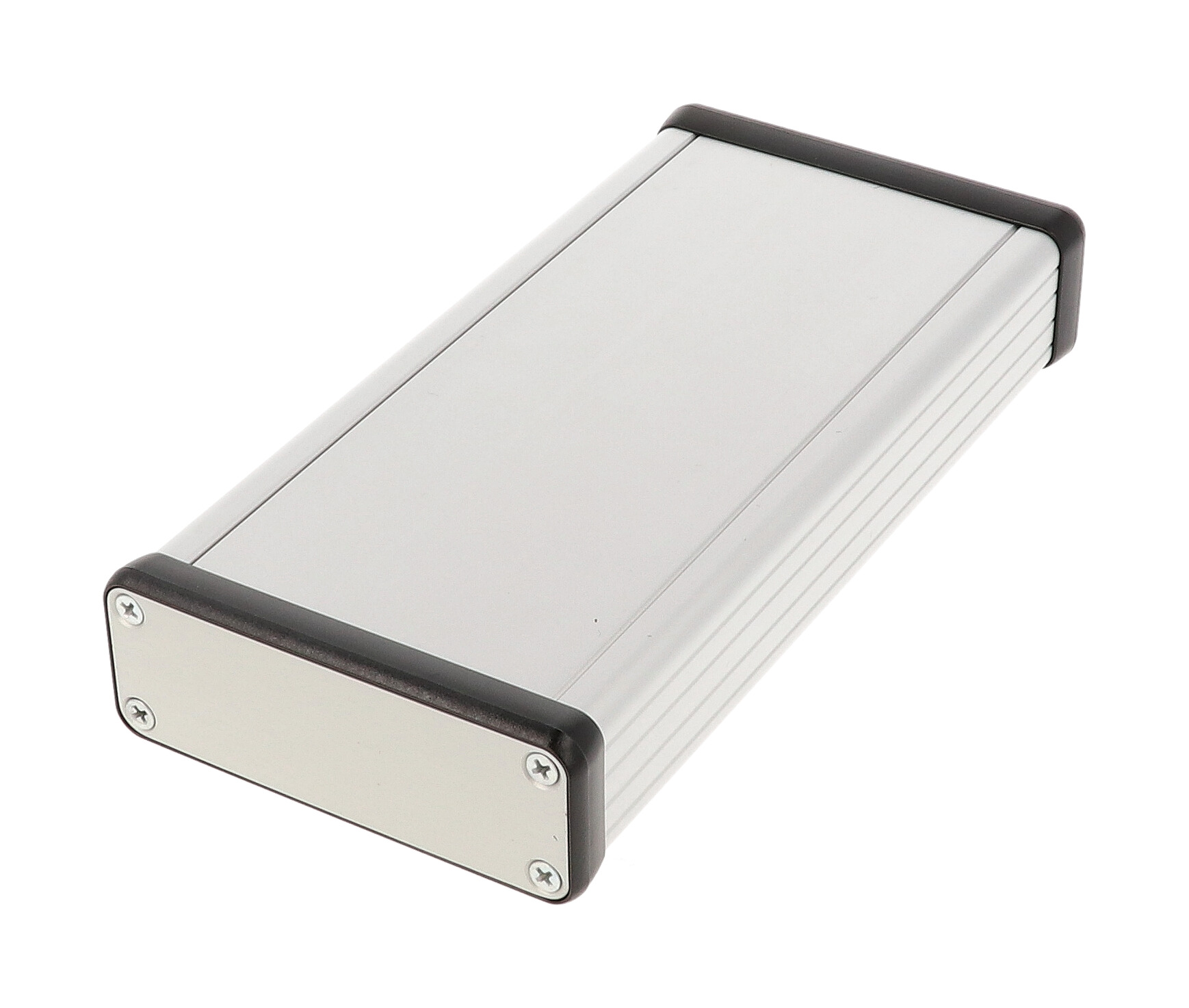 Hammond Manufacturing extruded aluminum enclosure w/ metal end panels (1455J1601)