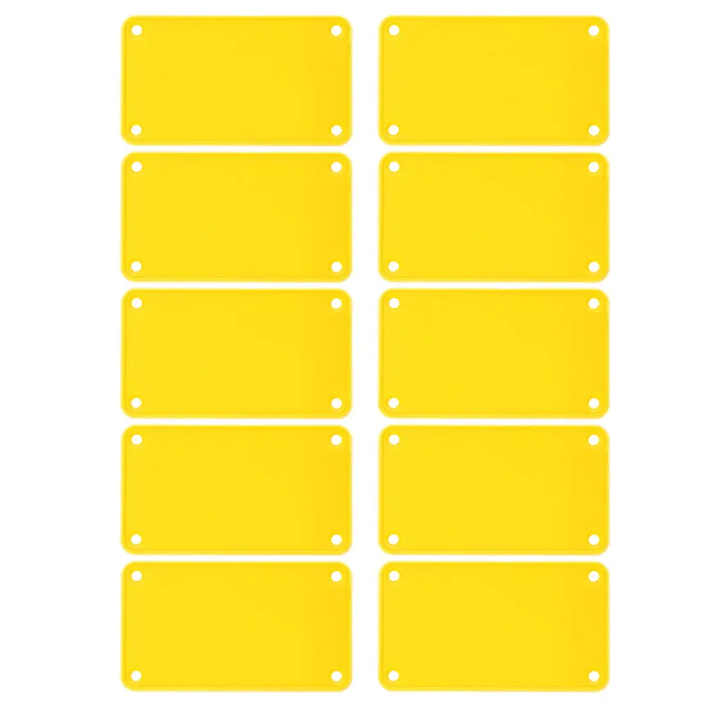 Hammond yellow plastic solid bezel for 1455K enclosures- 10/pack