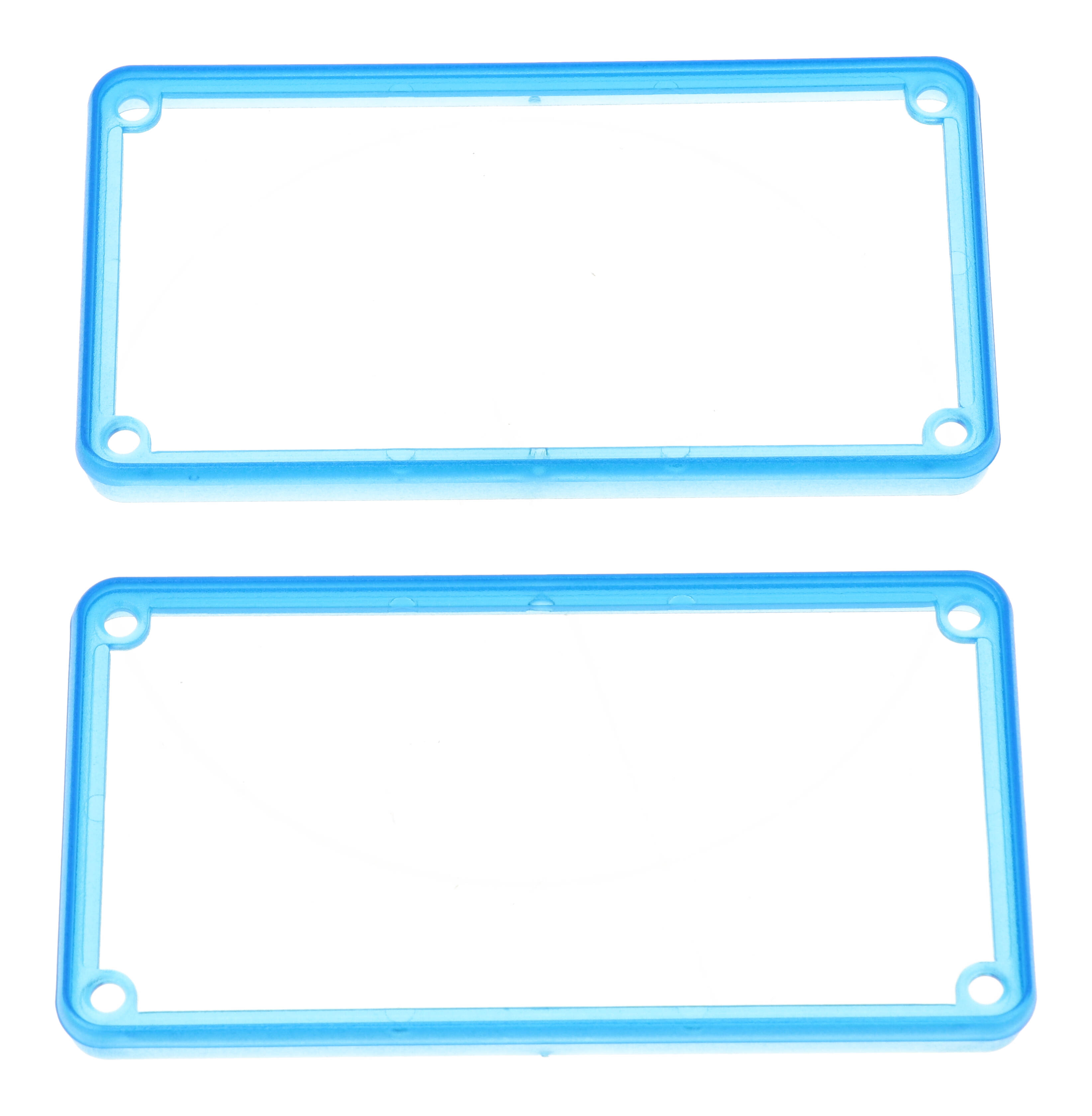 Hammond Manufacturing translucent blue plastic open bezels for 1455N enclosures- 2/pack (1455NBTBU)