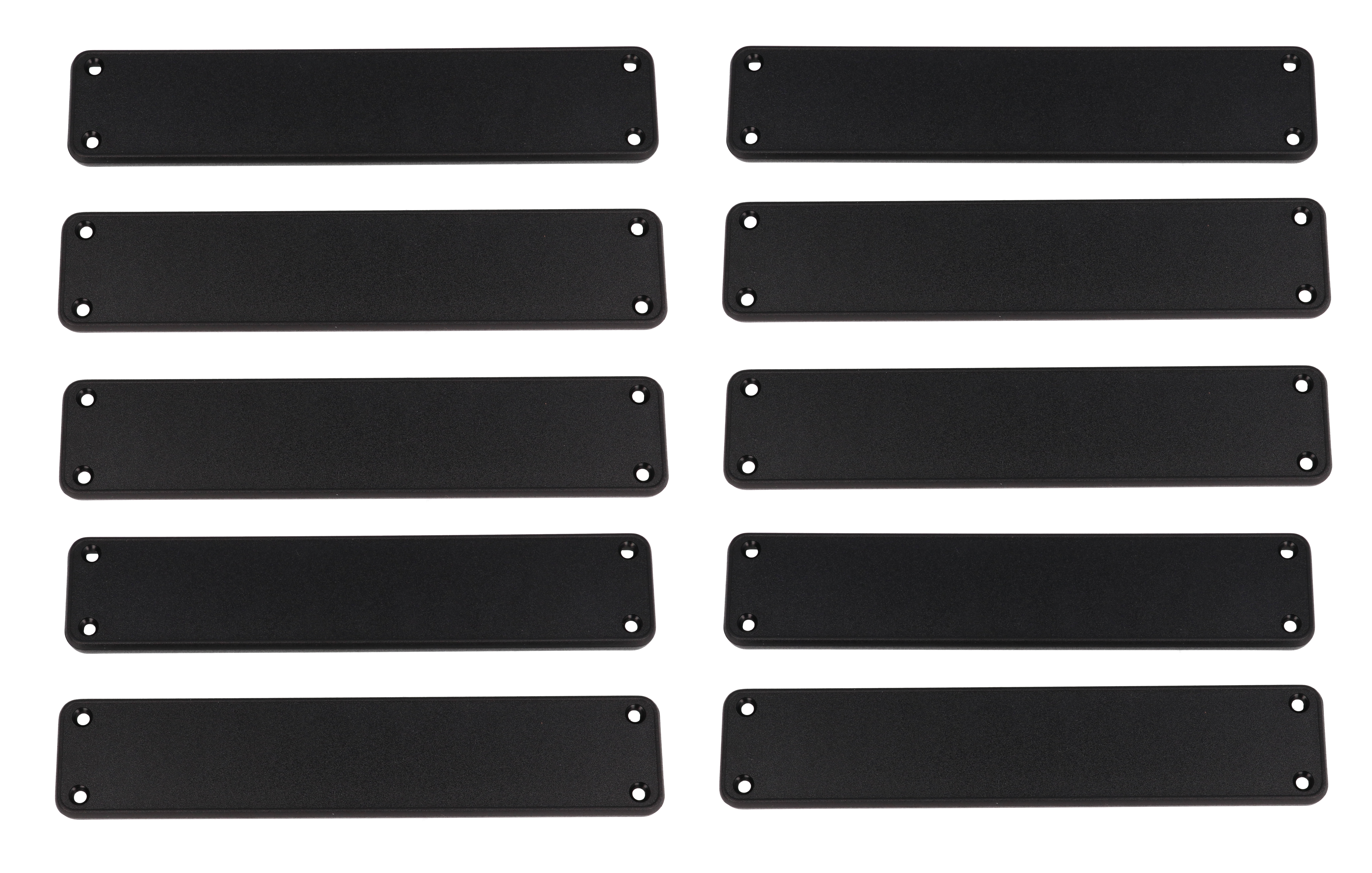 Hammond Manufacturing black plastic solid bezel for 1455R enclosures- 10/pack (1455RPLBK-10)