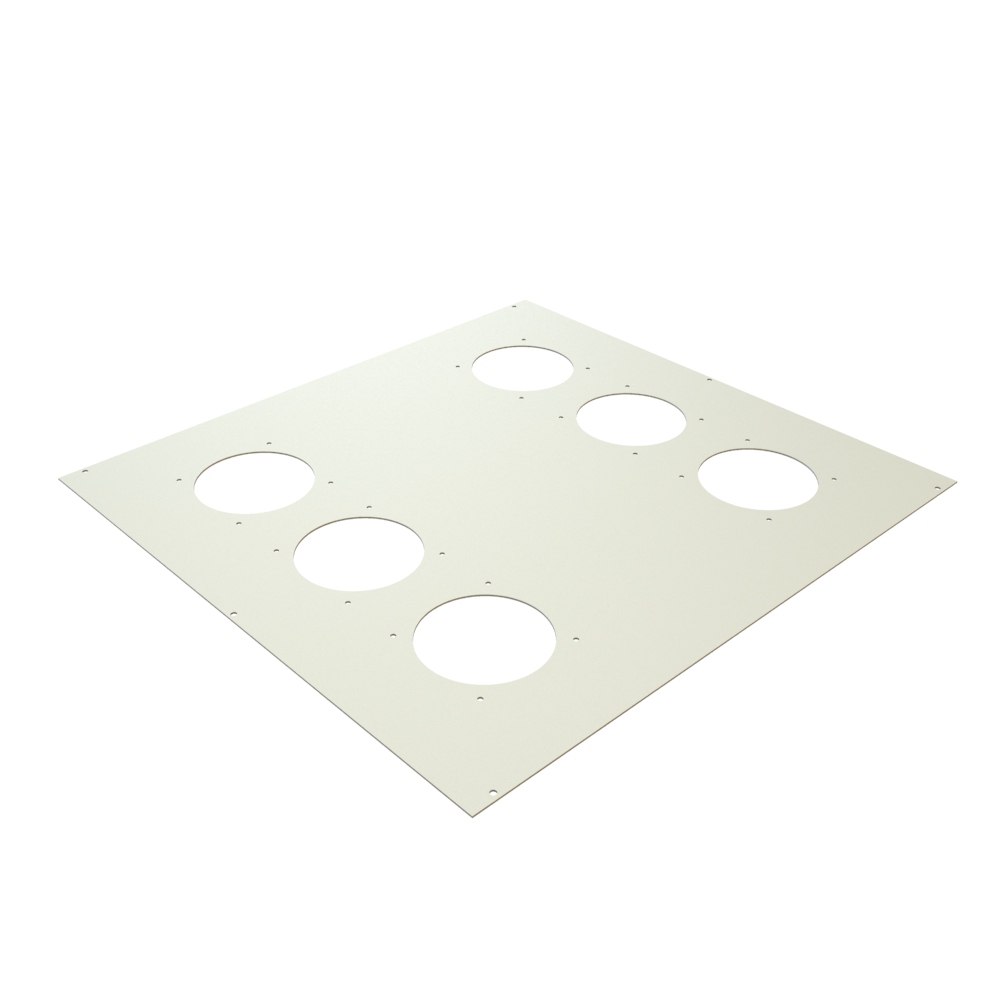 Hammond Manufacturing 4 X 4IN CUTOUT CABINET FAN TOP (C2T2431FLG1)