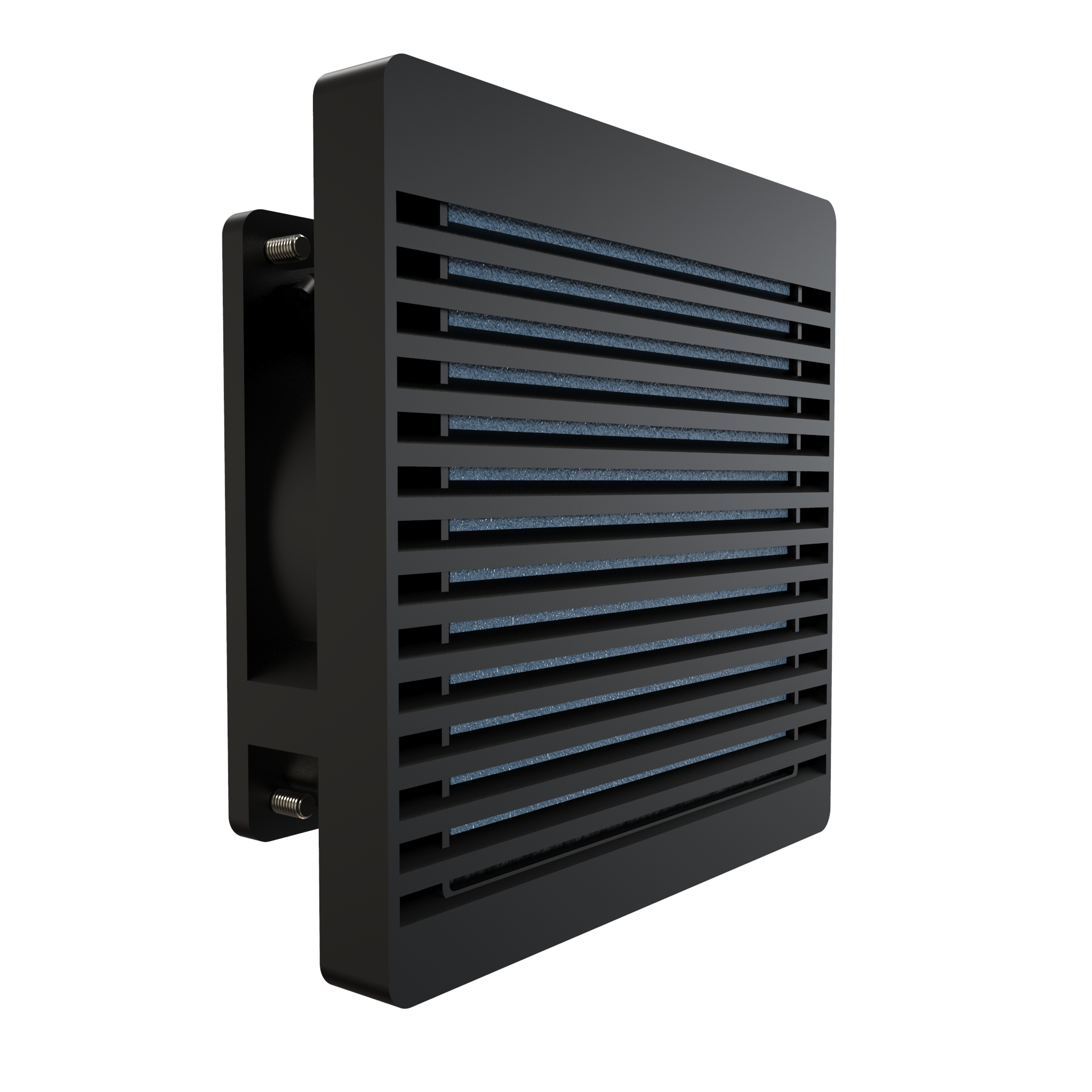 Hammond Manufacturing Fan Kit - 120 MM Fan 115V, Filter ,Grill, Guard, Cord / Black (DNFF120BK115)