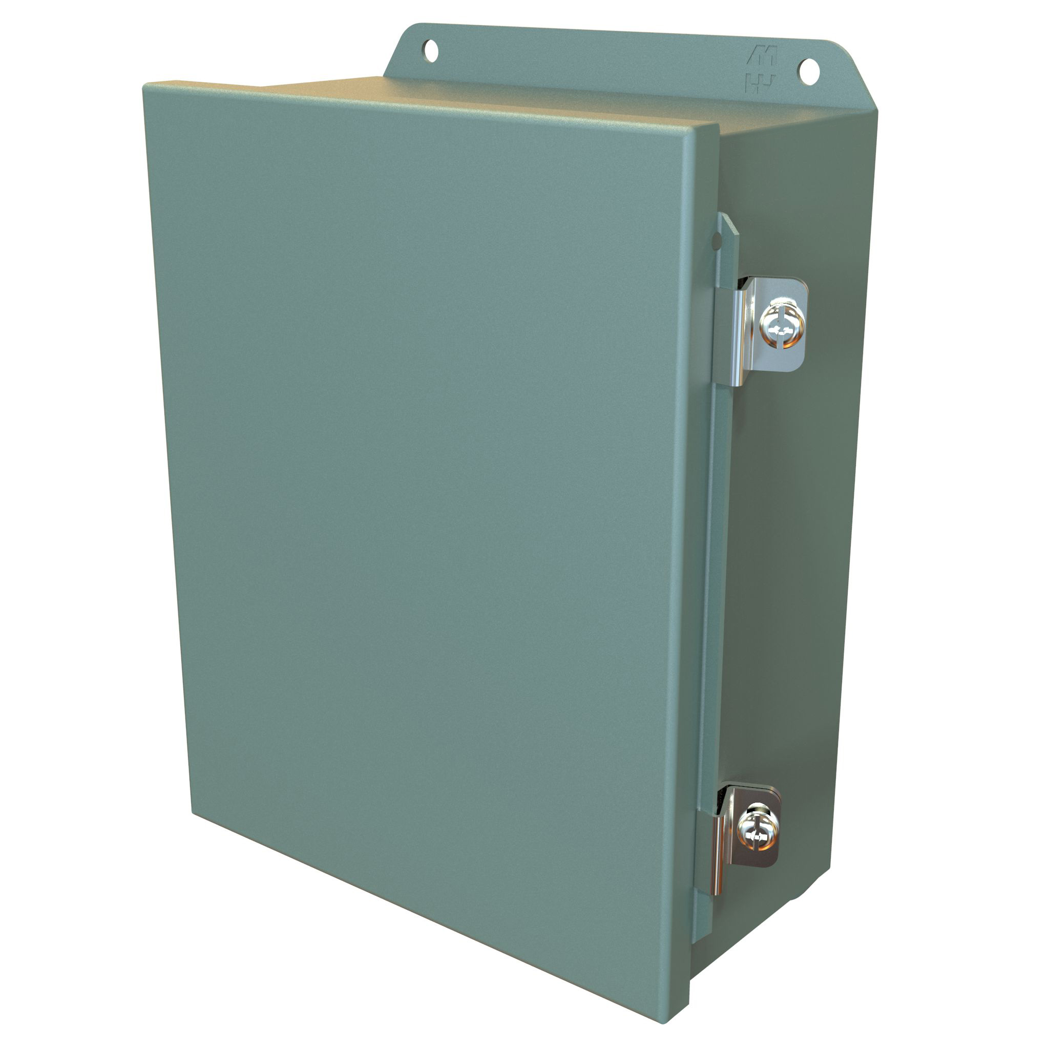 Hammond Manufacturing N4,12 J Box Hinged - 10x8x4 - Steel/Gray (HJ1084HLP)