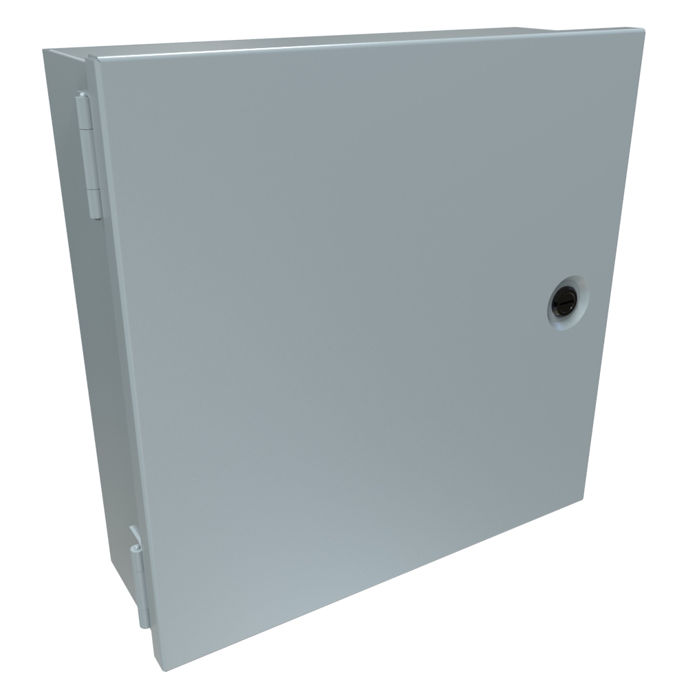 Hammond Manufacturing N1 Enclosure w/panel - 12 x 12 x 4 - Steel/Gray (N1J12124)
