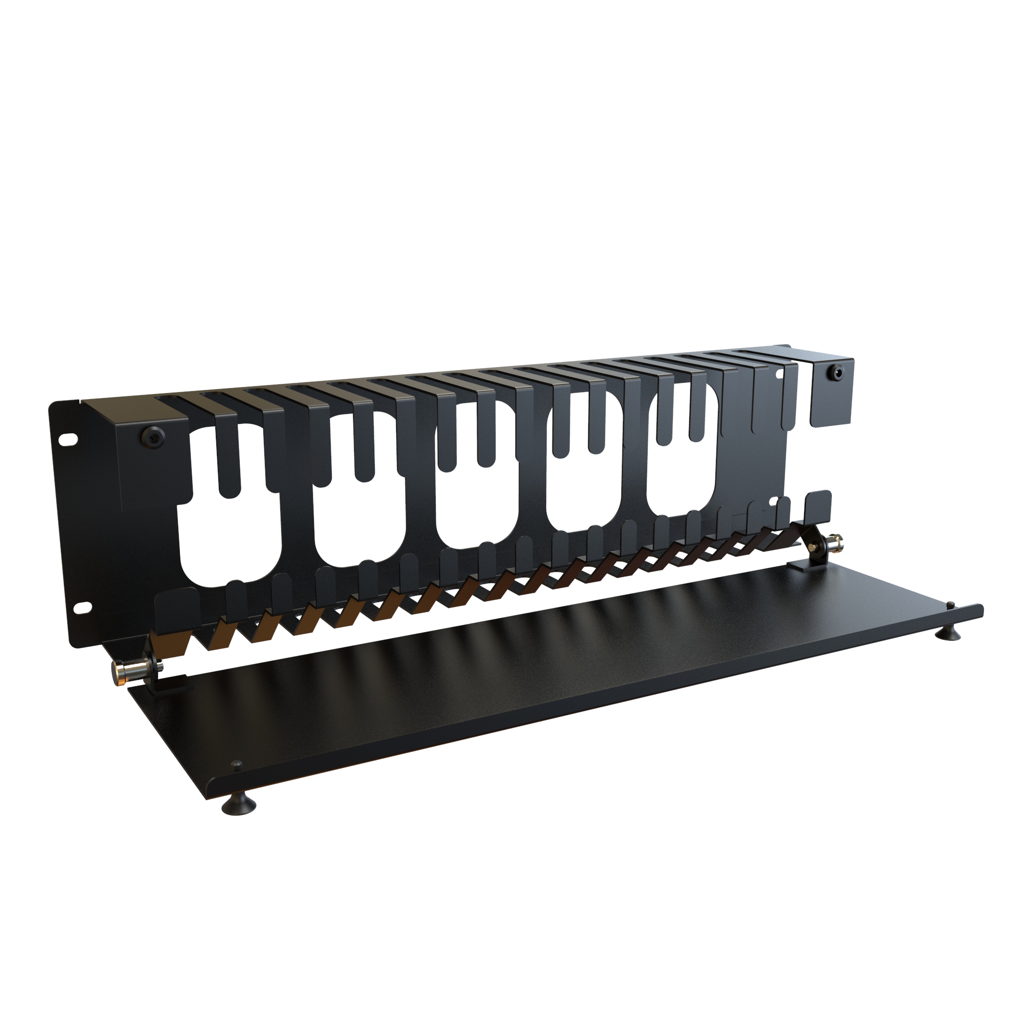Hammond Manufacturing 3U Hinged Finger Panel (PCMDS19005BK1)