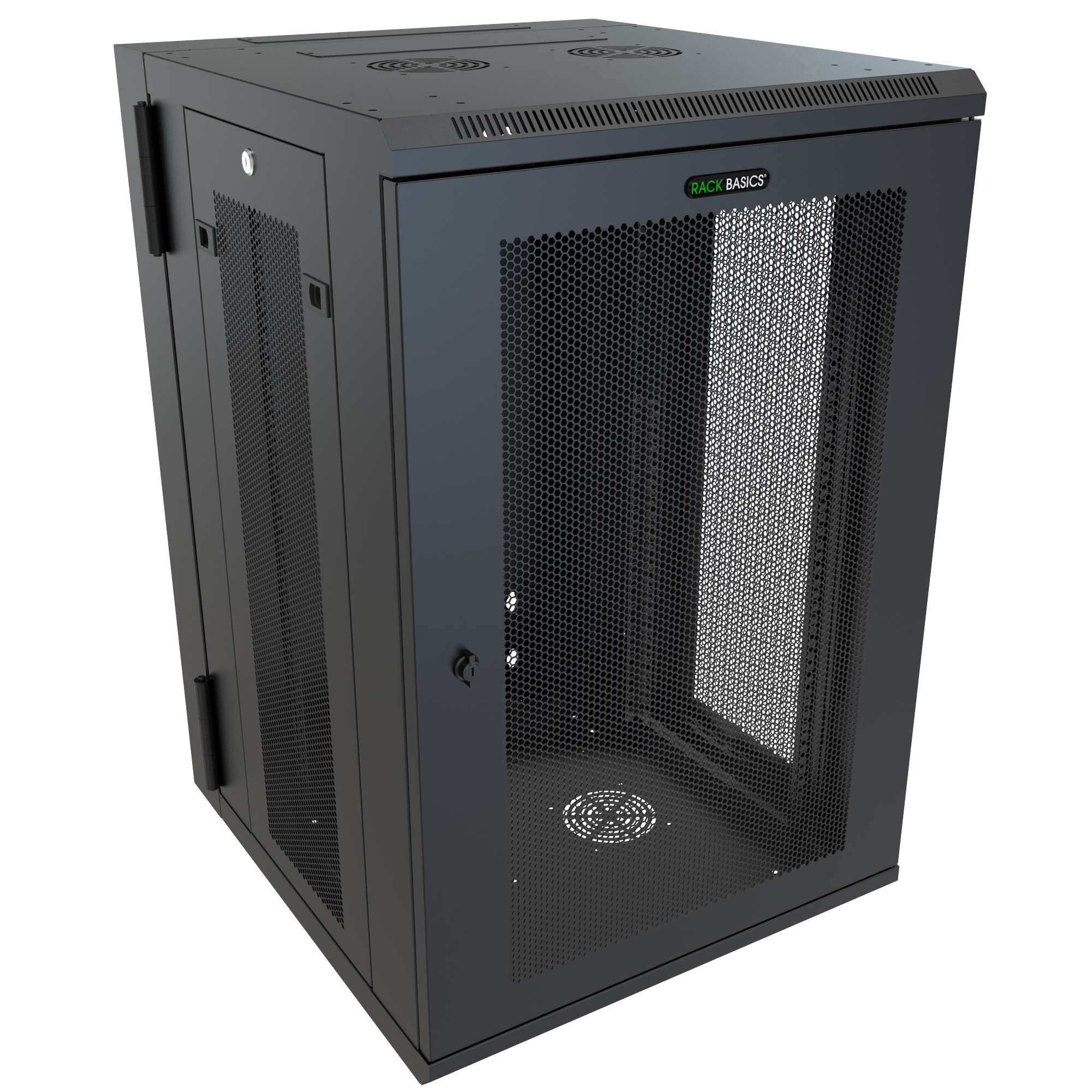 Hammond Manufacturing 18U Rack Basics Swing-Out Wall Mount Cabinet (RB-SW18DV)