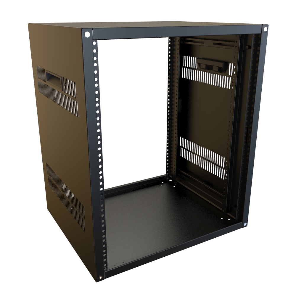 Hammond Manufacturing 13U 17.5D VENTED RACK CABINET (RCHV1902217BK1)
