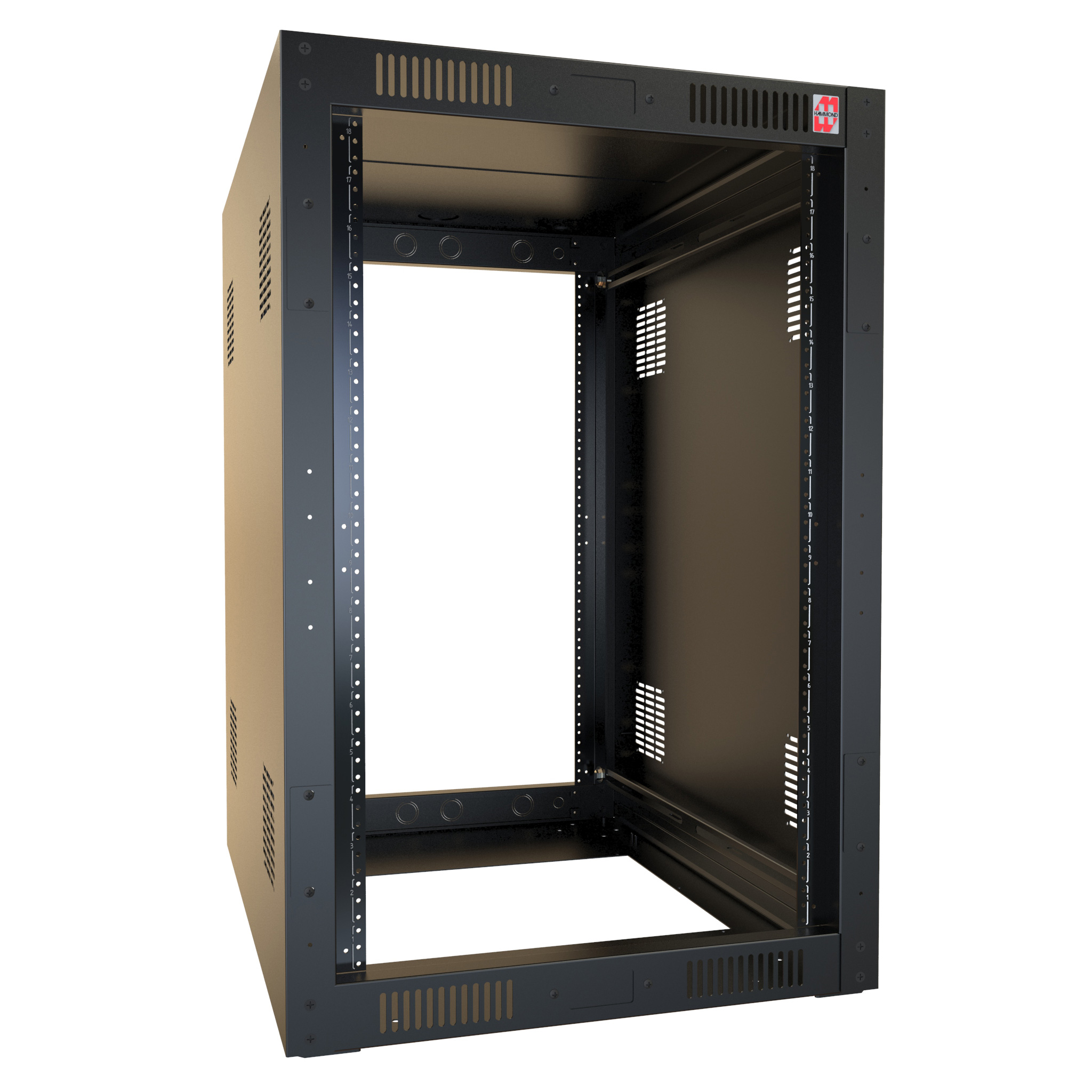 Hammond Manufacturing 18U 24W 32D KNOCKDOWN CABINET (RCK18U32BK)