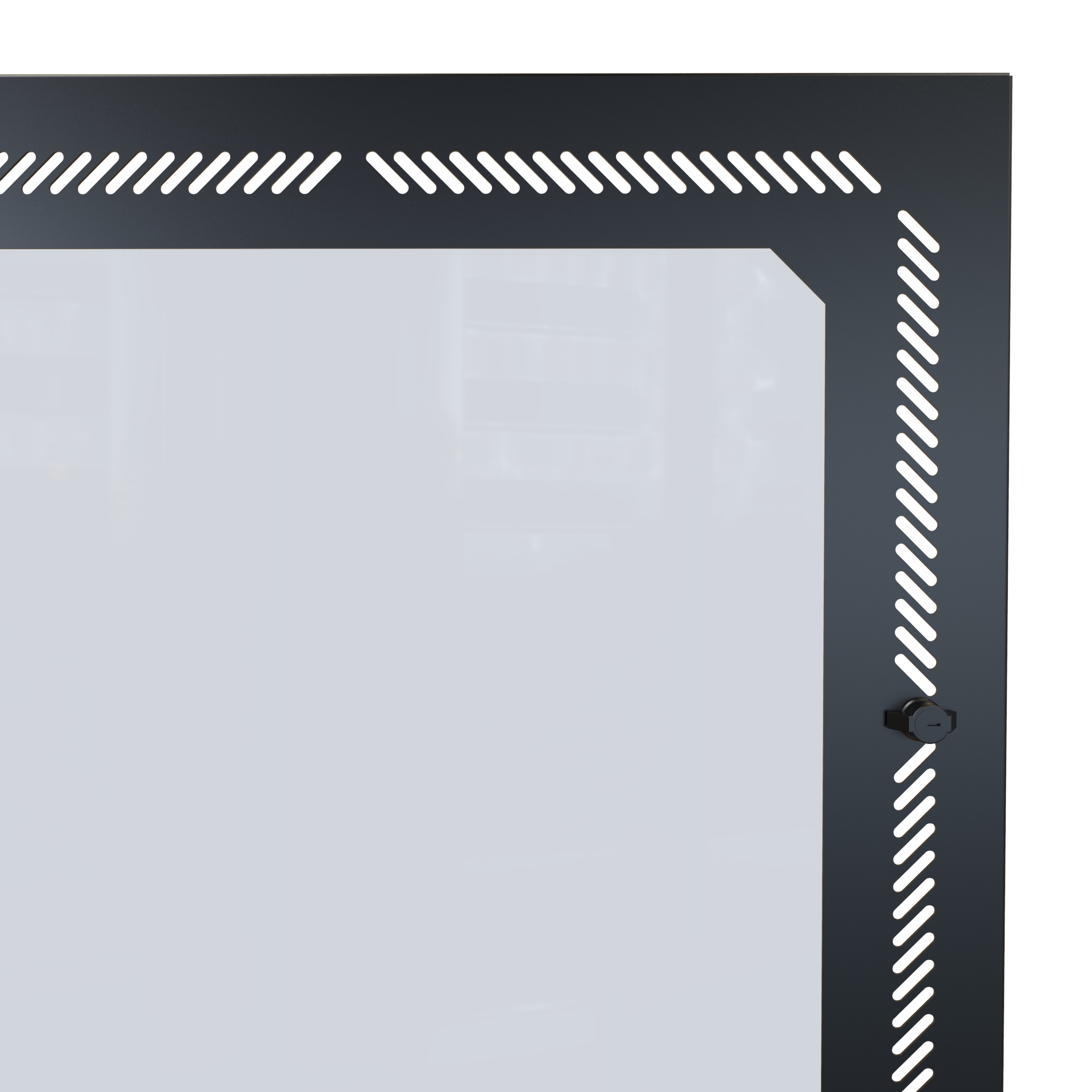 Hammond Manufacturing 12U VENTED WINDOW DOOR RCSC (RCSC19021WDBK1)
