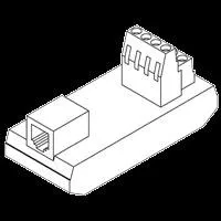HMS Red Lion RED LION CONTROLS - DRRJ11T6 - RJ11 TO 6POS CONNECTOR