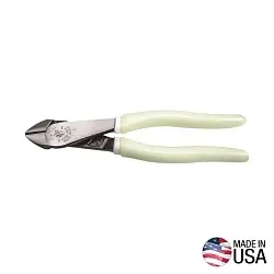 Klein D200028GLW 2000 High Viz Cutting Plier, 0.813 in L x 1.188 in W x 0.813 in THK Jaw Steel Jaw, 8.063 in OAL