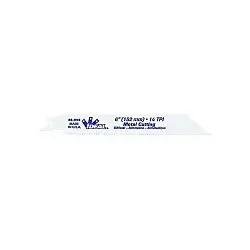 IDEAL 36-058 Shatterproof Super-Hard Straight Reciprocating Blade, 6 in L x 3/4 in W, 24, Bi-Metal Body