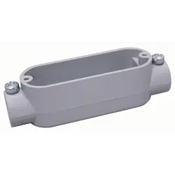 Killark EBC-4 E Series Type-C Conduit Body, 1-1/4 in Hub, 32 cu-in Capacity, Aluminum Alloy, Powder Epoxy Painted