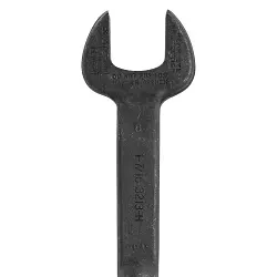Klein 3213 Erection Open End Wrench, 1-7/16 in Wrench, 60 deg Offset, 17-3/8 in L, Forged Alloy Steel, Industrial Black