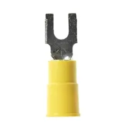Scotchlok 7100164117 MVU10-6FBK Block Fork Terminal, 10 AWG Conductor, Butted Seam Barrel, Vinyl