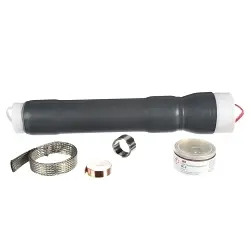 3M 7000006105 7695-T Cold Shrink QT-III Termination Kit, 3 Pieces, For Use With Indoor Applications, Silicone Rubber