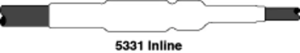 3M 5332 5300 In-Line Motor Lead Splice Kit, 5/8 kV, 4 to 1/0 AWG Conductor, 12 to 13 in L Splice, EPDM Rubber