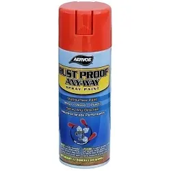 Dottie 305 Rustproof Solvent Based Spray Paint, 16 oz Container, Liquid Form, Safety Orange, 11 sq-ft Coverage, 72 hr Curing