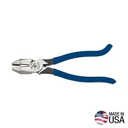 Klein D213-9ST Square Nose Ironworker's Plier, 1-19/32 in L x 1-1/4 in W x 5/8 in THK Jaw Tool Steel Jaw, 9.35 in OAL