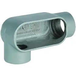 Killark Duraloy® 7 LR27 Type LR Conduit Body, 3/4 in Hub, 7 Form, 7 cu-in Capacity, Iron, Tri-Coated