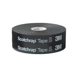 3M 7000132742 51P Corrosion Protection Tape, 100 ft L 1 in W, 0.2 in THK, Rubber Adhesive, Vinyl Backing, Black