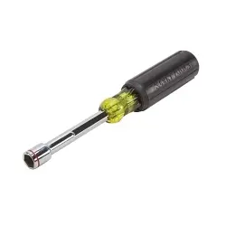 Klein 635-1/2 Heavy Duty Nutdriver With Magnetic Tip, 1/2 in, Hollow Shank, Cushion Grip Handle