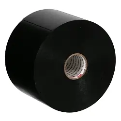 3M 7000058493 51UP Corrosion Protection Tape, 100 ft L 4 in W, 0.2 in THK, Rubber Adhesive, PVC Backing, Black