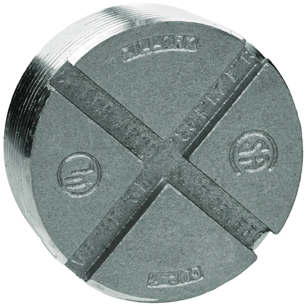 Killark CUP-7 CUP Recessed Close Up Plug, 2-1/2 in, For Use With Conduit Fittings, Copper Free Aluminum, Natural