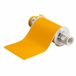 Brady BBP®85 13550 Thermal Transfer Vinyl Label, 6 in W, Yellow, B-595 Vinyl
