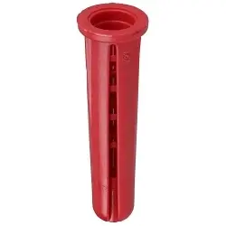 Dottie 23 4370 Tapered Screw Anchor With Collar, Wings, 1-1/2 in OAL, Tapered Head, Plastic