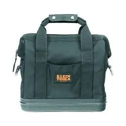 Klein 5200-15 Tool Bag, Nylon/Vinyl, Black