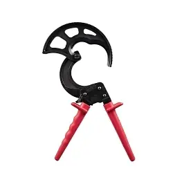 Klein 63750 Ratcheting Cable Cutter, 1000 kcmil Cable/Wire, 12-1/8 in OAL, Hard Steel Jaw