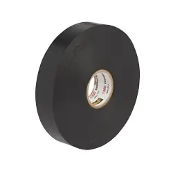 Scotch� 7000140715 130C Linerless Tape, 5 yd L 1 in W, 3 mil THK, Acrylic Adhesive, Ethylene Rubber Backing, Black