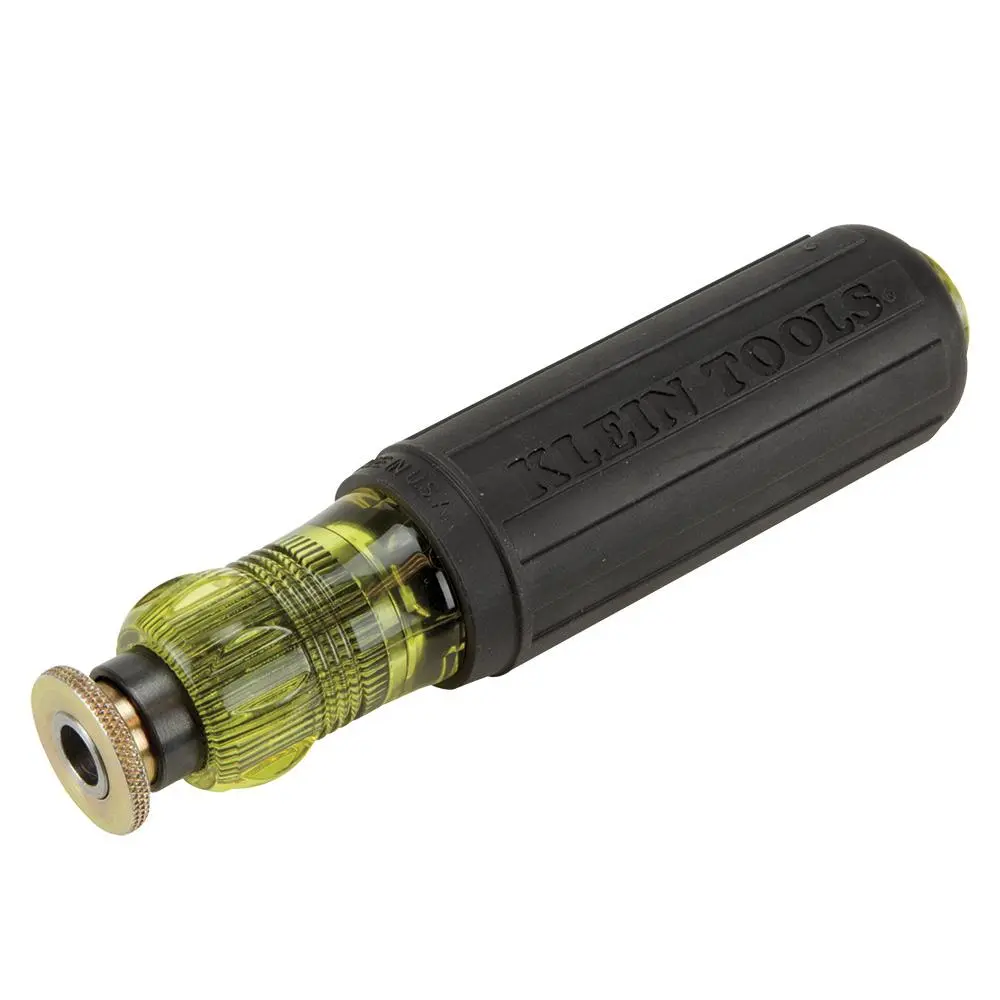 Klein 32619 Adjustable Length Screwdriver Handle, 5-3/8 in OAL, Cushion Grip Handle