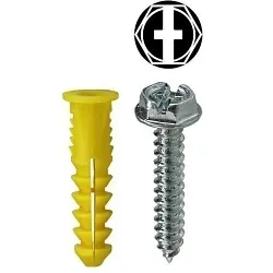 Dottie 2AKHX 4610 Wing Screw Anchor Kit, #10 x 1 in Size, 201 Pieces, Nylon