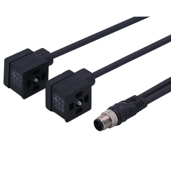 IFM Y-splitter with valve plug - E12068