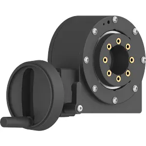igus drygear® worm gearbox with accessories, ball bearing mounted with one-sided output