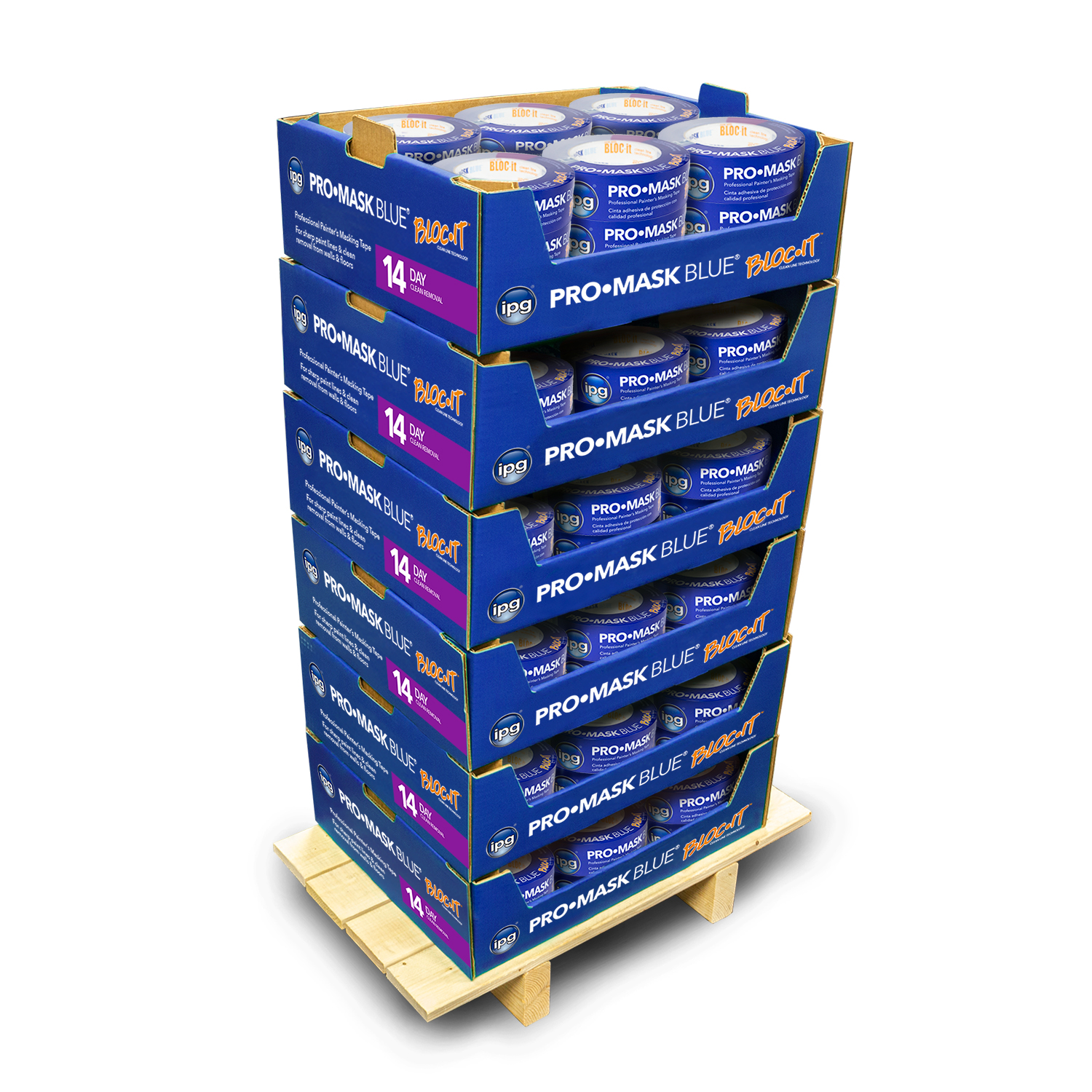 IPG Pro-Mask Blue with Bloc-It Quarter Pallet