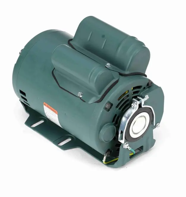 101585.00 Leeson 1/2 hp 115V 1800 RPM ODP 48 Frame Cap Start/Run Resilient Base Motor