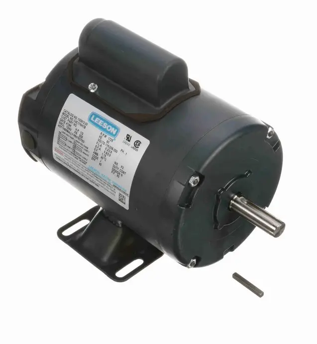 102912.00 Leeson 1/3 hp 1800 RPM 115/208-230V 56 Frame TENV Rigid Base Motor