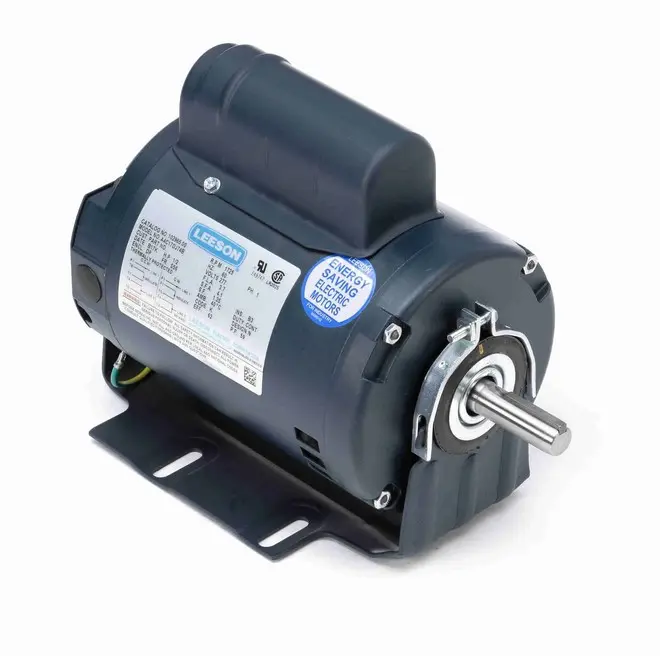 102965.00 Leeson 1/2 hp 1800 RPM 277V 56 Frame (Resilient Base) ODP 1-Phase Fan Motor