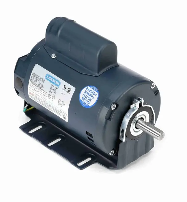 102966.00 Leeson 3/4 hp 1800 RPM 277V 56H Frame (Resilient Base) ODP 1-Phase Fan Motor