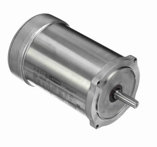 103389.00 Leeson 1/2 hp 1800 RPM 208-230/460V 56C Frame (No Base) TENV 3-Phase Premium-Stainless Wash-Down Motor