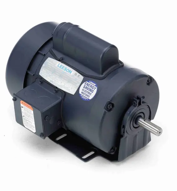 111915.00 Leeson 1 hp 1800 RPM 115/208-230V 56 Frame TEFC Resilient Base Motor