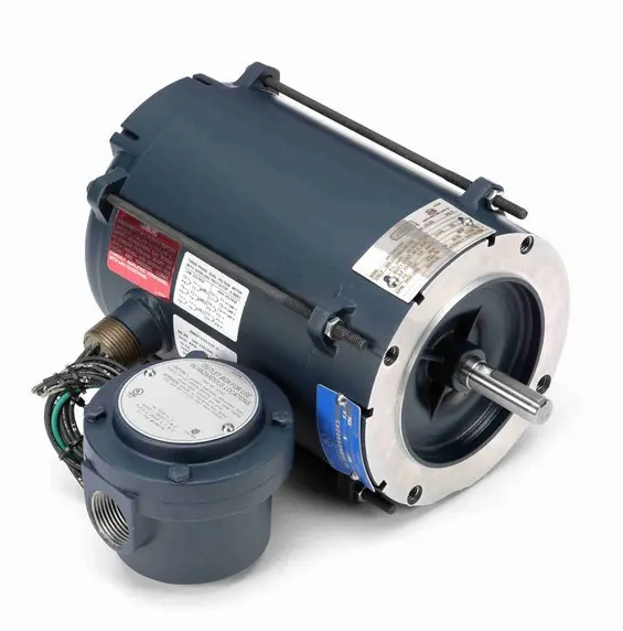 111944.00 Leeson 1/3 hp 3600 RPM 208-230/460V 56C Frame Explosion-Proof (No Base) 3-Phase Motor